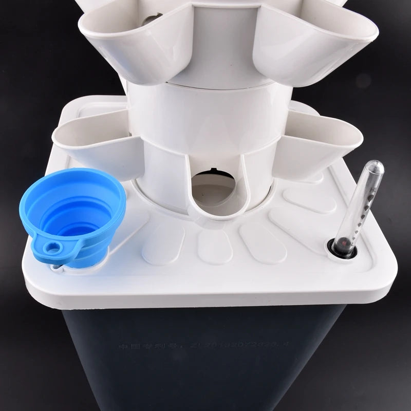 5 Tier Vertical Hydroponic Garden Tower with 5 Planting Holes