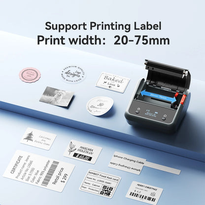 3 Inch Wireless Thermal Label Printer for iOS Android