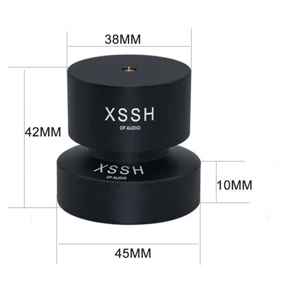 8-Piece Aluminium Speaker Isolation Feet Shock Absorber Spikes
