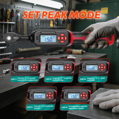 Precision Digital Torque Wrench ±2% Accuracy with Buzzer