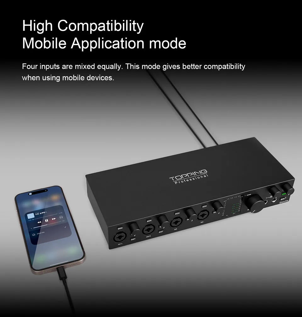 Pre-Professional 8 Channel Audio Interface with 4 LoopBack