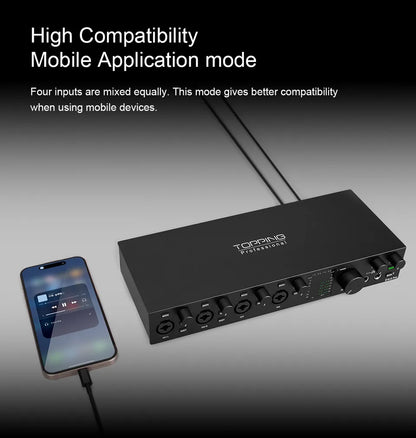 Pre-Professional 8 Channel Audio Interface with 4 LoopBack