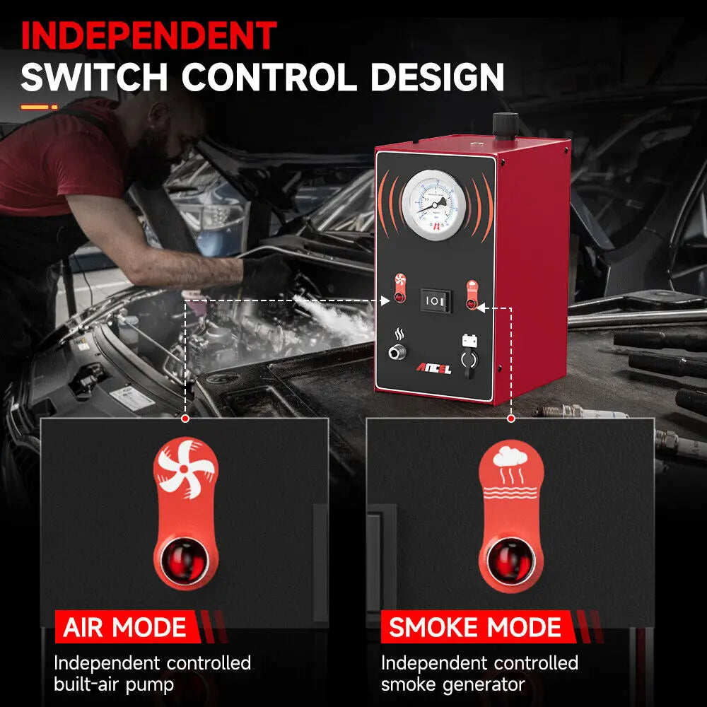 Car Fuel and Vacuum System Smoke Leak Locator Tester