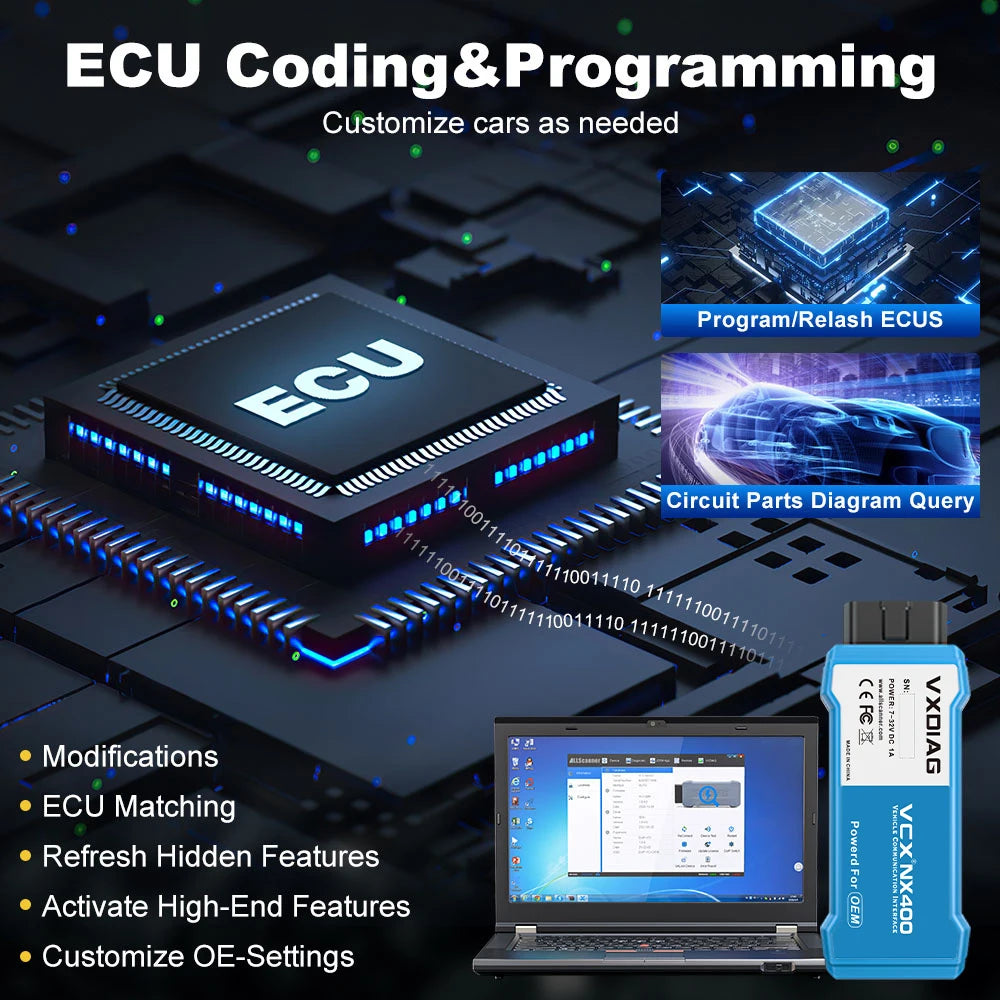 USB Car Diagnostic Tool OBD2 Scanner ECU Programming