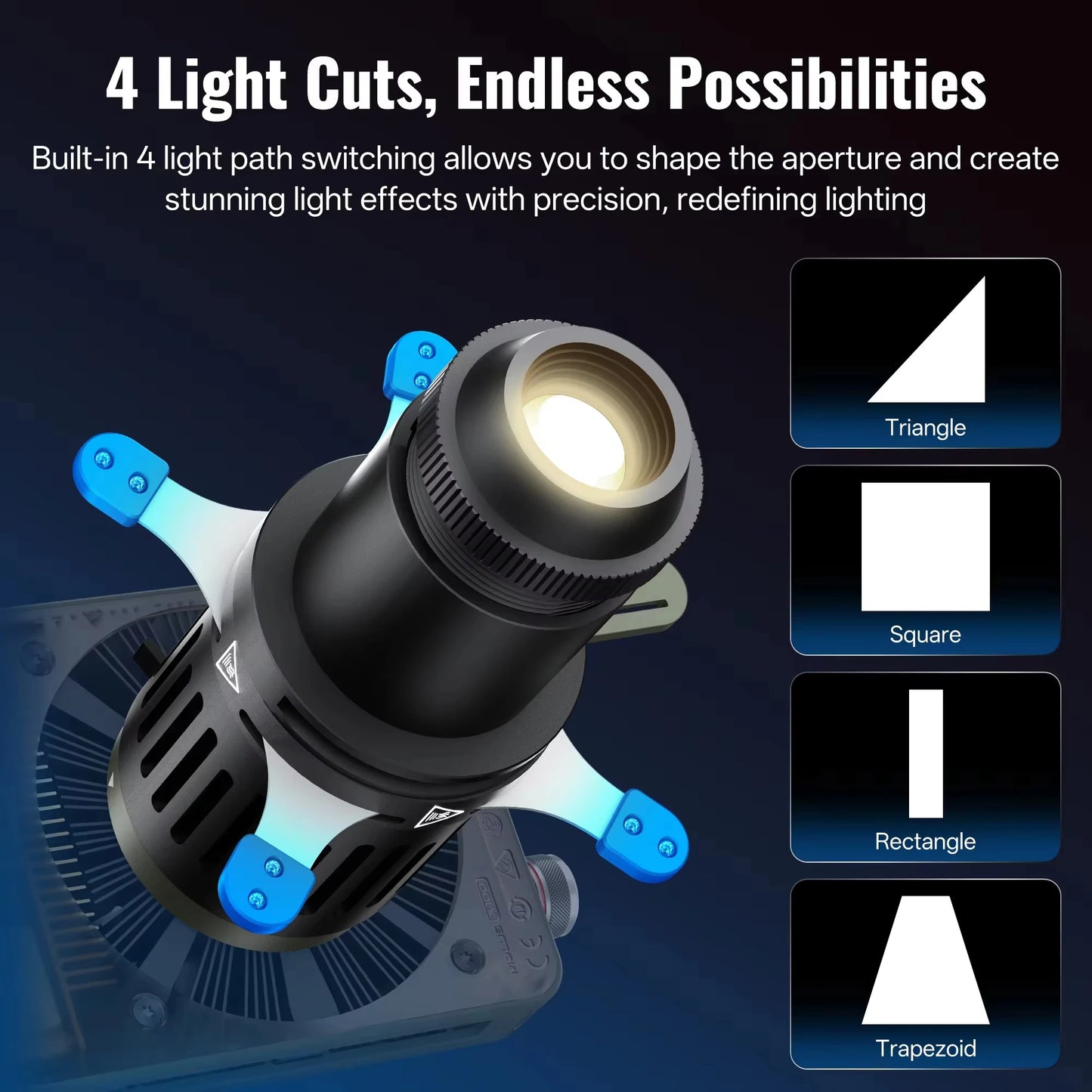 Mini Spotlight Snoot Kit for Bowens Mount Lighting