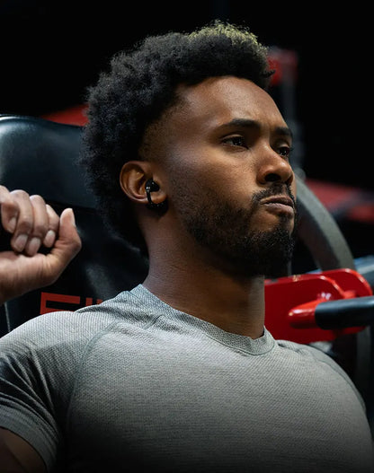 Black Open-Ear Earphones with Multipoint & Long Battery