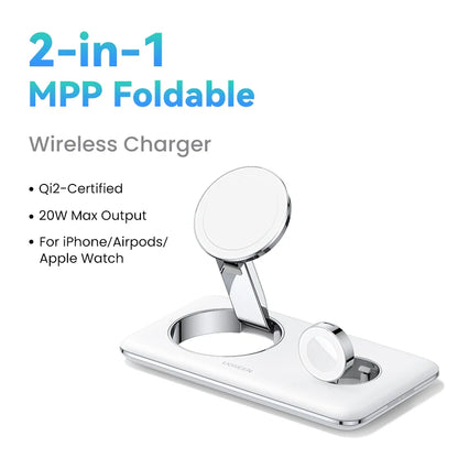 UGREEN MagSafe Compatible 2-in-1 Wireless Charger Dock for Apple Devices