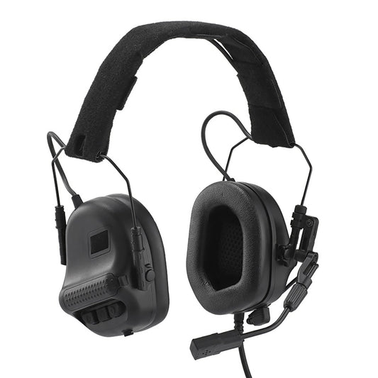 Tactical Noise Cancelling Headset with Helmet Rail