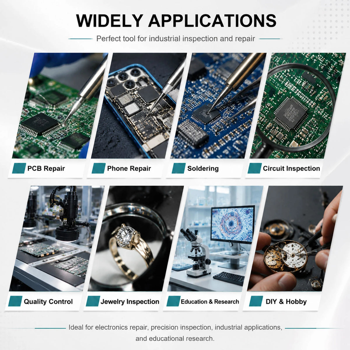 48MP 4K Soldering Microscope with HDMI Camera