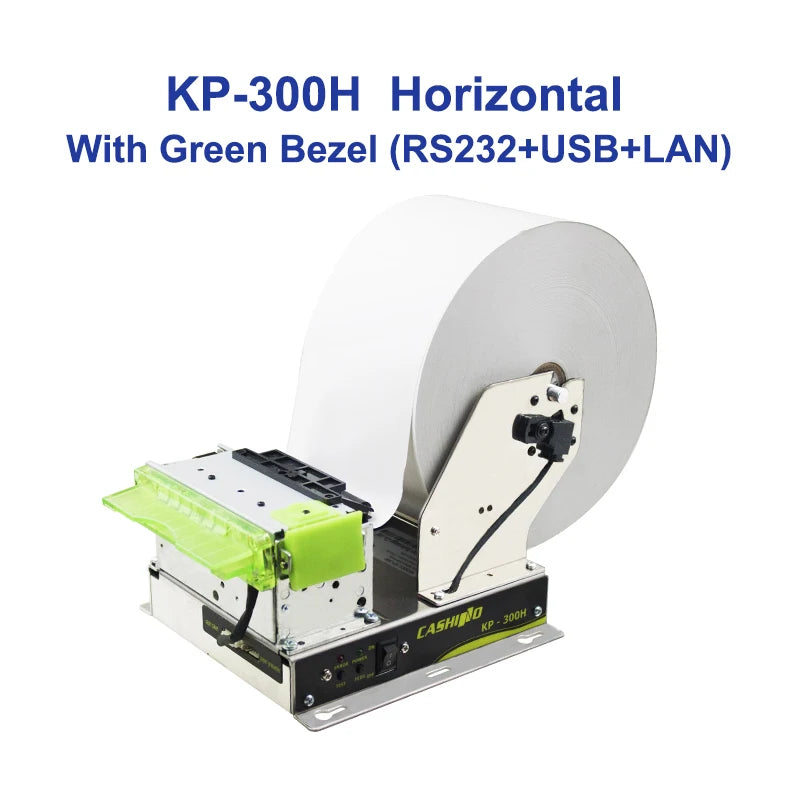 80mm Thermal Kiosk Ticket Printer Green Bezel