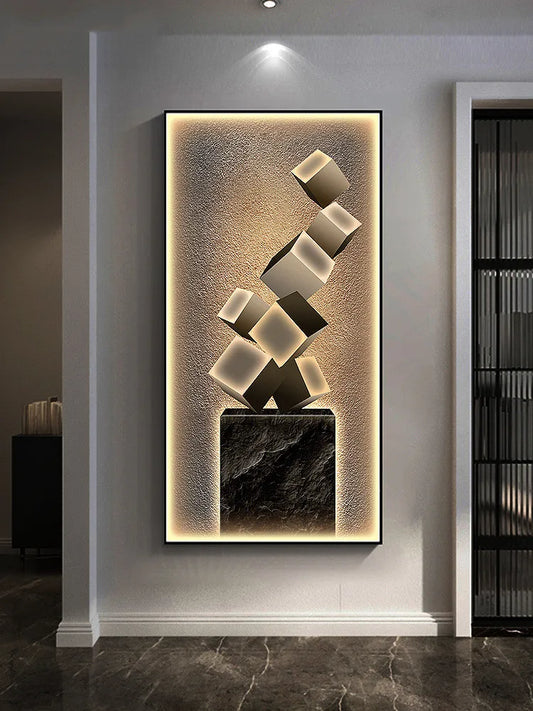 Tall 100cm Warm LED Wall Lamp for Living Room or Hallway