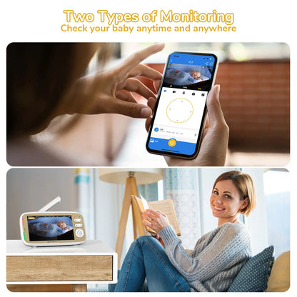 Wireless 720P Baby Monitor with Night Vision & WiFi