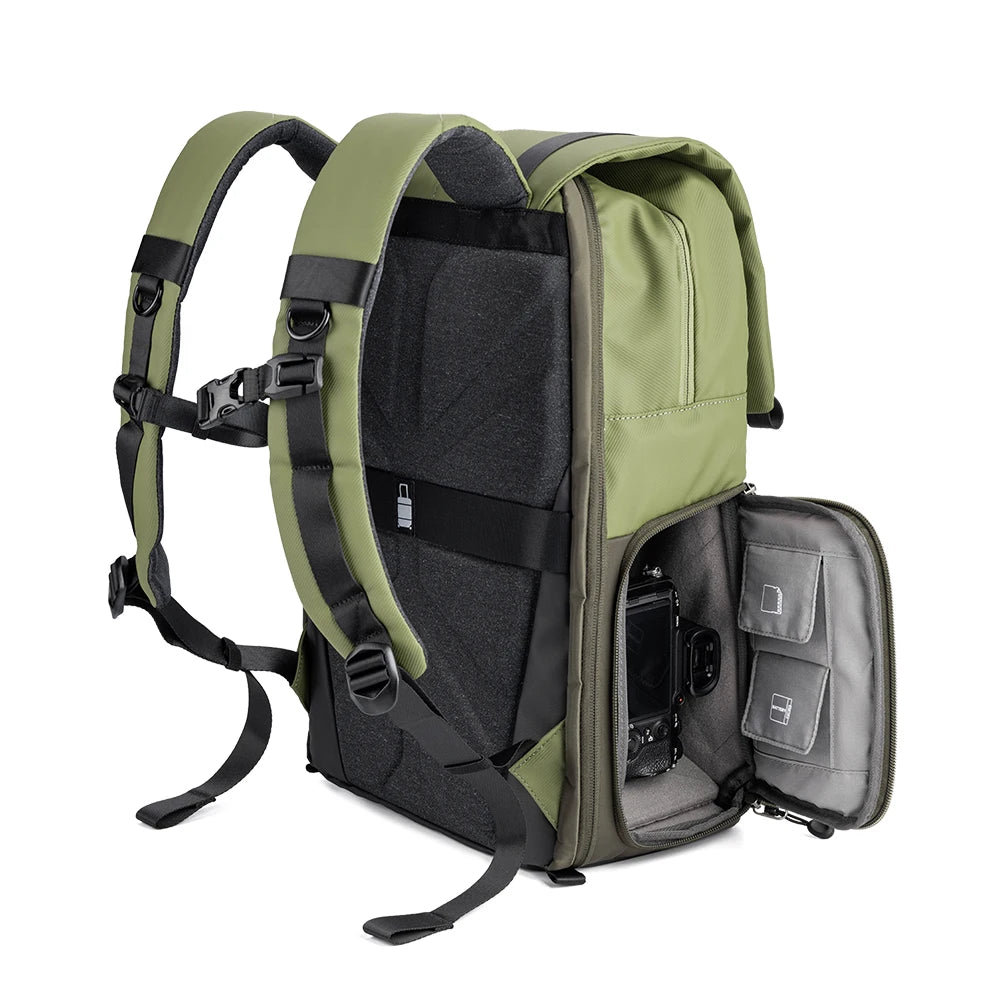 20L Camera Backpack with Laptop Compartment and Rain Cover