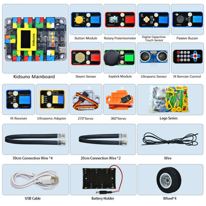 Smart DIY Robotics Kit for Kids with Scratch Programming