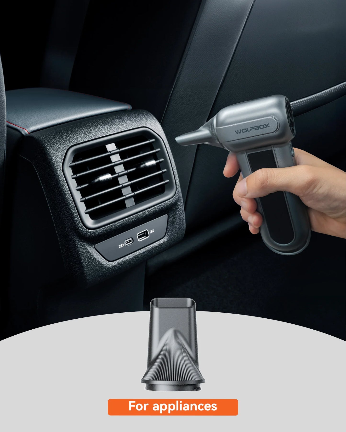 150000RPM Cordless Electric Air Duster 3-Speed Rechargeable Blower