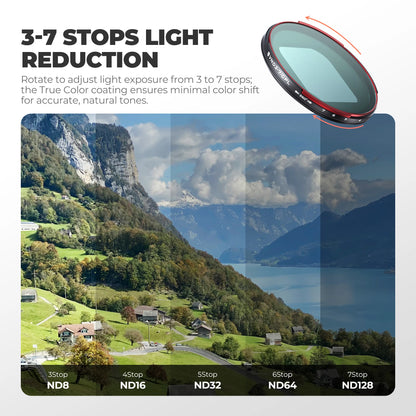 Smartphone Variable ND CPL Filter 3 to 7 Stop