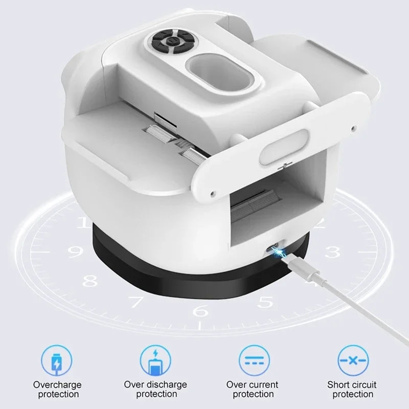Smart Rotating Card Shuffler with Wireless Button for Home Games