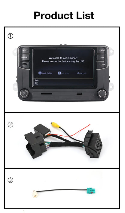 Wireless CarPlay Car Radio for VW Polo Golf Passat
