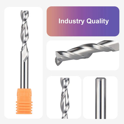 7-Piece 6mm Shank Carbide Router Bit Set for Woodworking