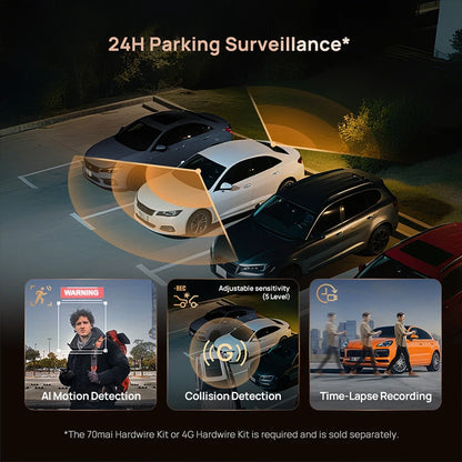 4K HDR Front Dash Cam with GPS & ADAS 128GB