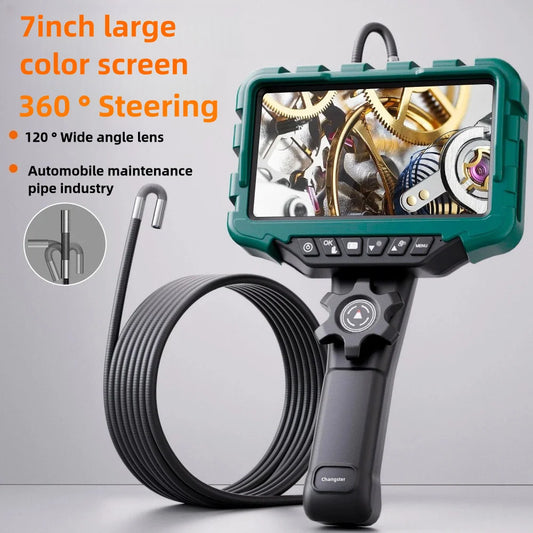 7" Screen Borescope 6.2mm Camera Compact Reach