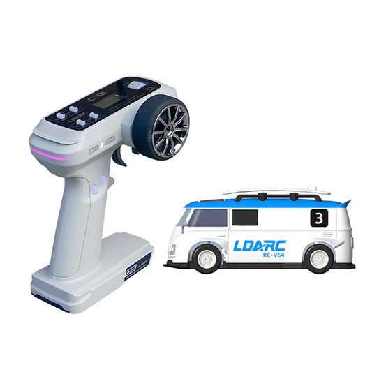 Portable Mini RC Bus Car 2.4GHz Remote Control Blue