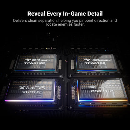 Gaming DAC Amp CS43131 Footstep Enhancement USB Sound Card