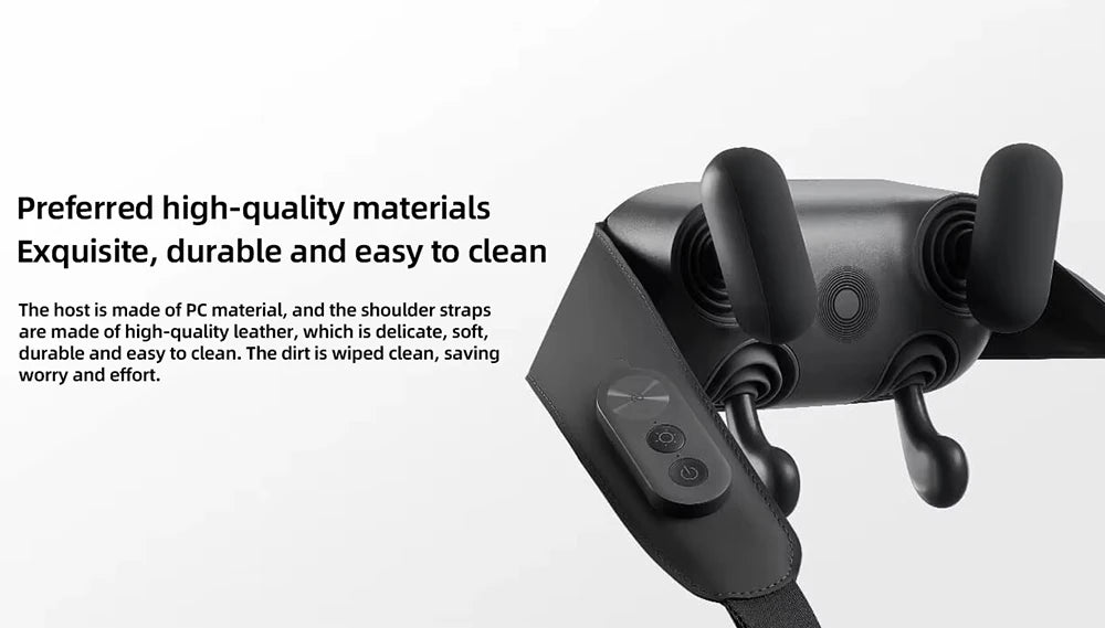 Rechargeable Neck Massager with Custom Modes and Hot Compress
