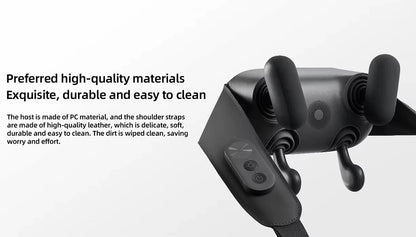 Rechargeable Neck Massager with Custom Modes and Hot Compress