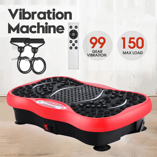 Red Fitness Vibration Platform for Home Workouts