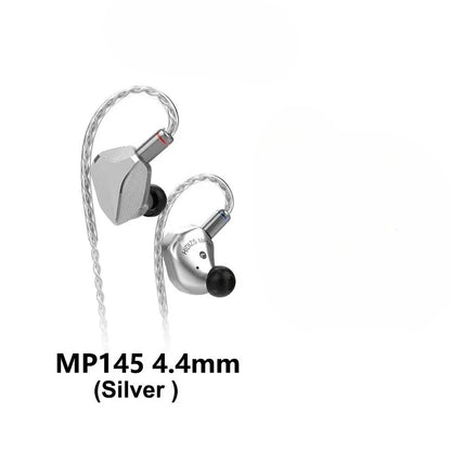 Silver MP145 Planar Magnetic 4.4mm HiFi Earbuds