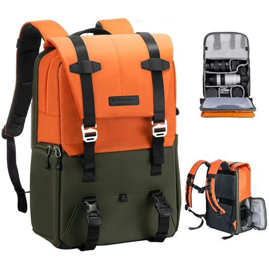 Outdoor Camera Backpack with Tripod Storage for Sony Canon Nikon