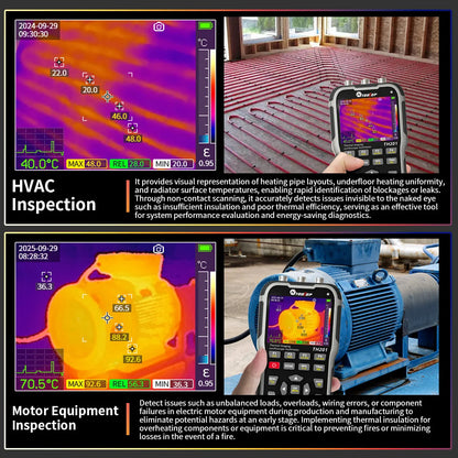 Portable 4in1 Thermal Imager Oscilloscope TH201 70MHz