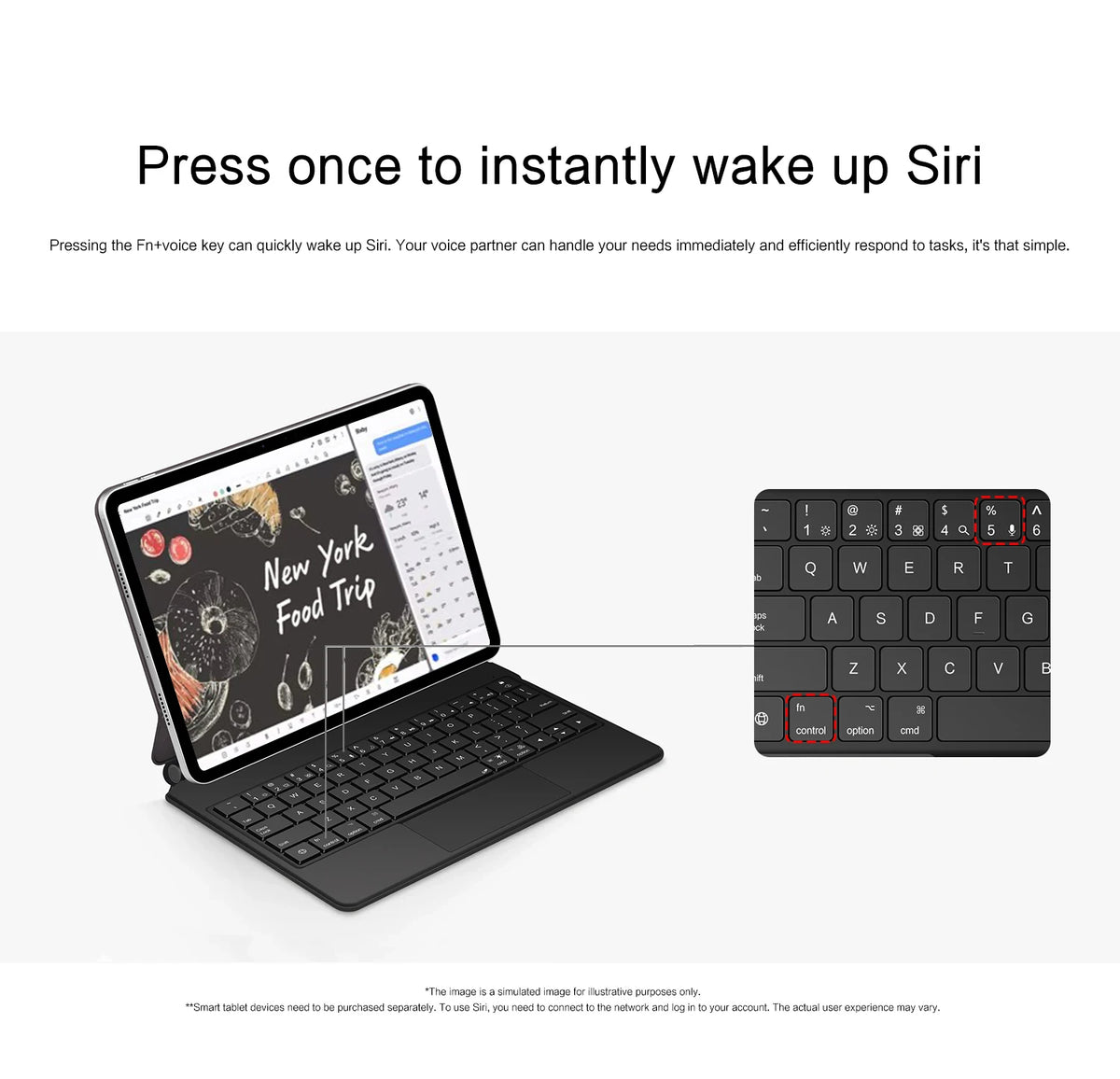 iPad Air 11 Inch M4 Smart Keyboard Case Multi-Touch