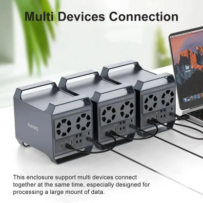 4 Bay USB-C Hard Drive Docking Station with HDMI