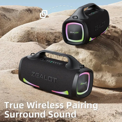 Portable Bluetooth Party Speaker with Handle and 24Hour Playtime