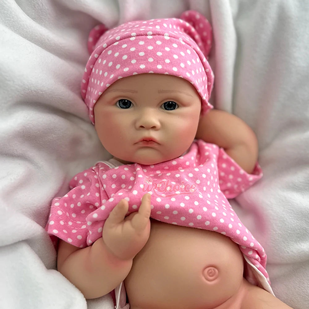 45cm Lifelike Silicone Reborn Baby Doll Painted