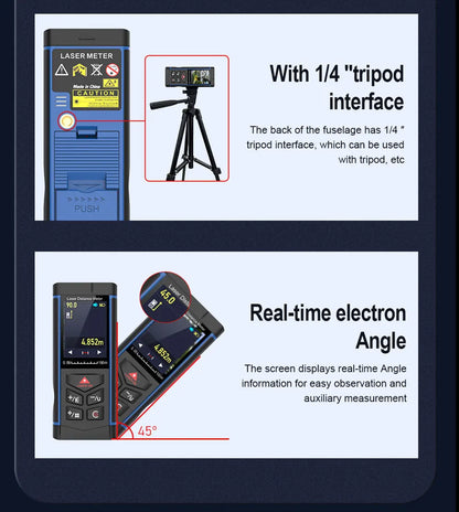 150m Laser Distance Meter with Color Screen and Camera