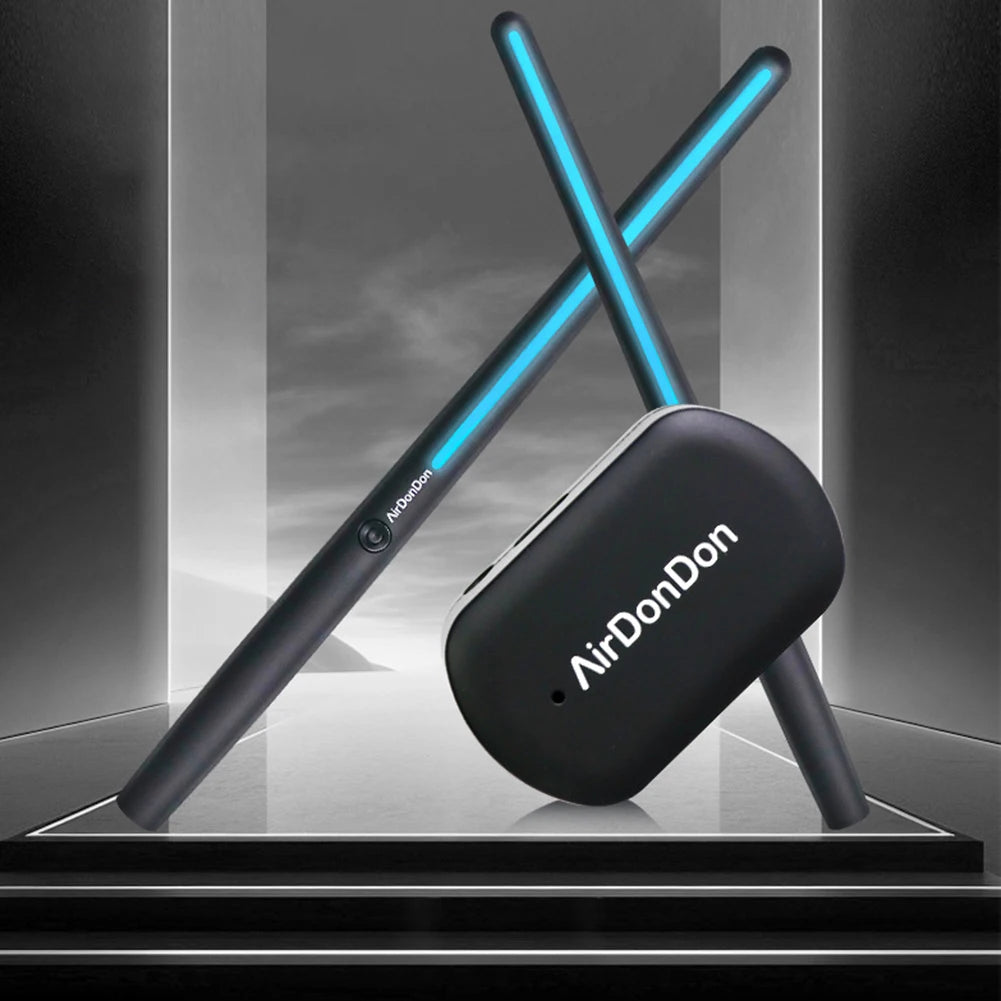 Wireless Air Drum Sticks with Bluetooth and Foot Pedal