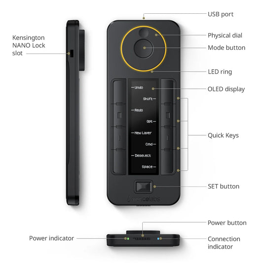 Rechargeable Quick Key Controller for Digital Art and Design