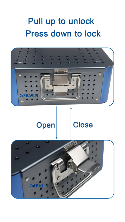 Durable Aluminum Disinfection Box for Sterile Tools