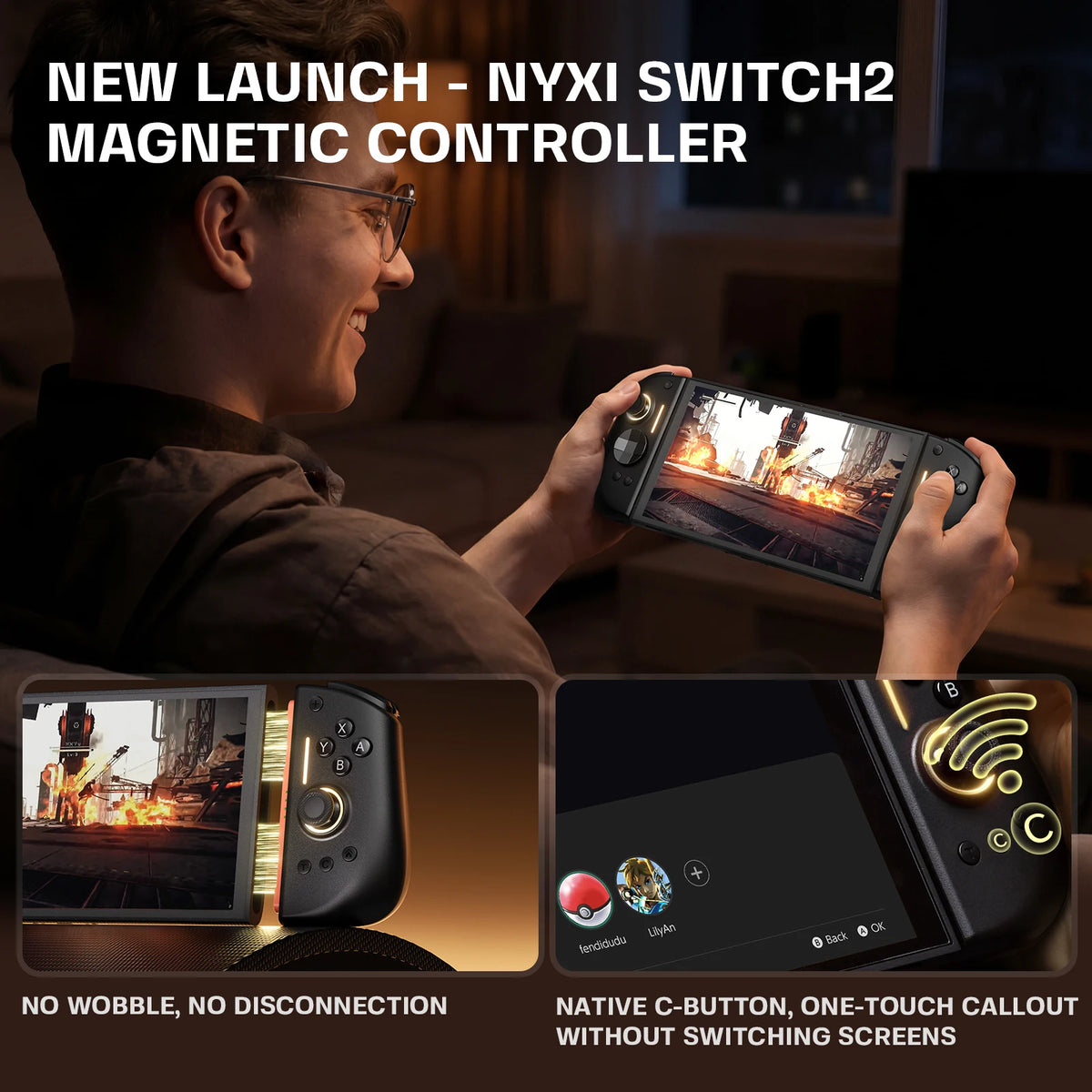 Wireless Game Controller for Switch 2