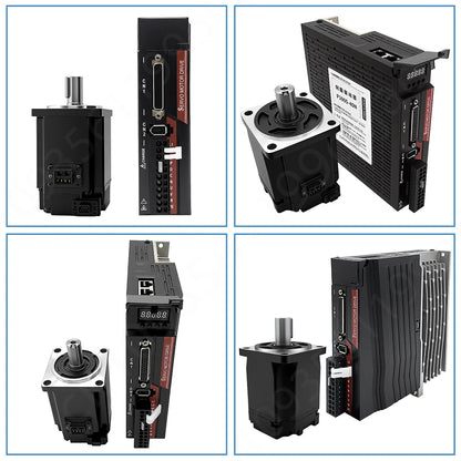 1000W AC Servo Motor Kit 80mm Flange with Brake