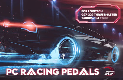 3-Pedal Racing Simulator Set with Sturdy Baseplate