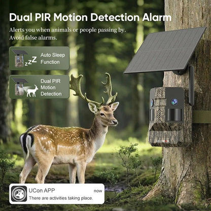 20MP 4G Solar Trail Camera with Dual Lens and PIR