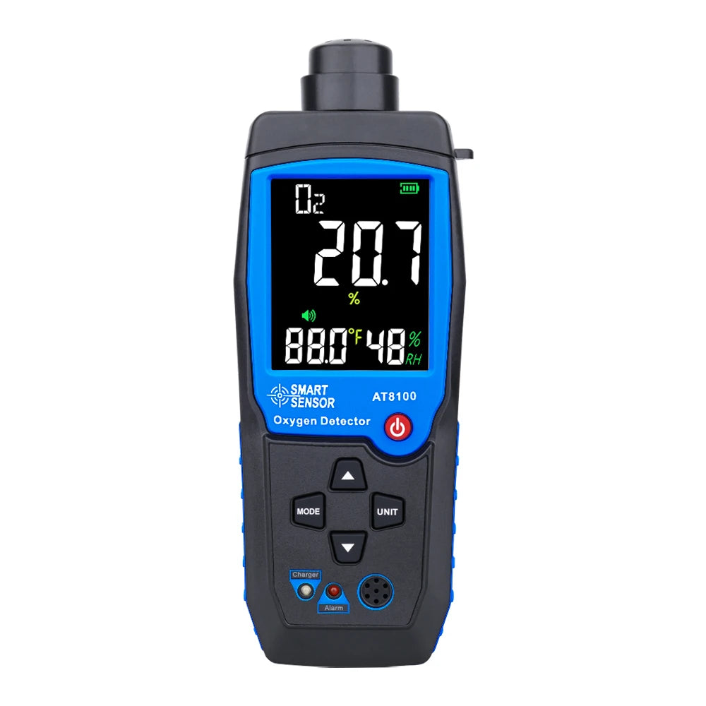Smart Digital O2 Meter with Sound and Light Alarm System