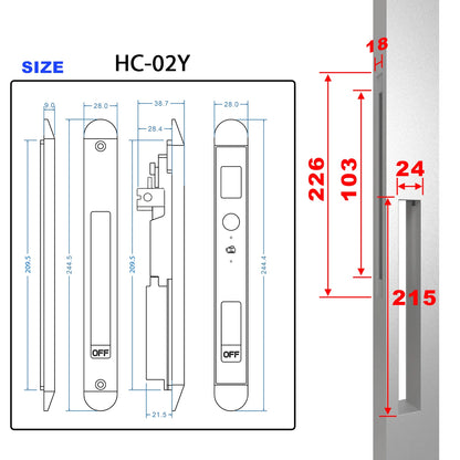 Smart Sliding & Swing Door Lock with Tuya Bluetooth