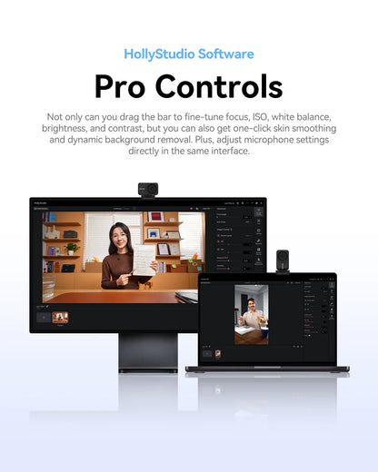 4K Streaming Webcam AI Tracking Noise Cancelling Camera