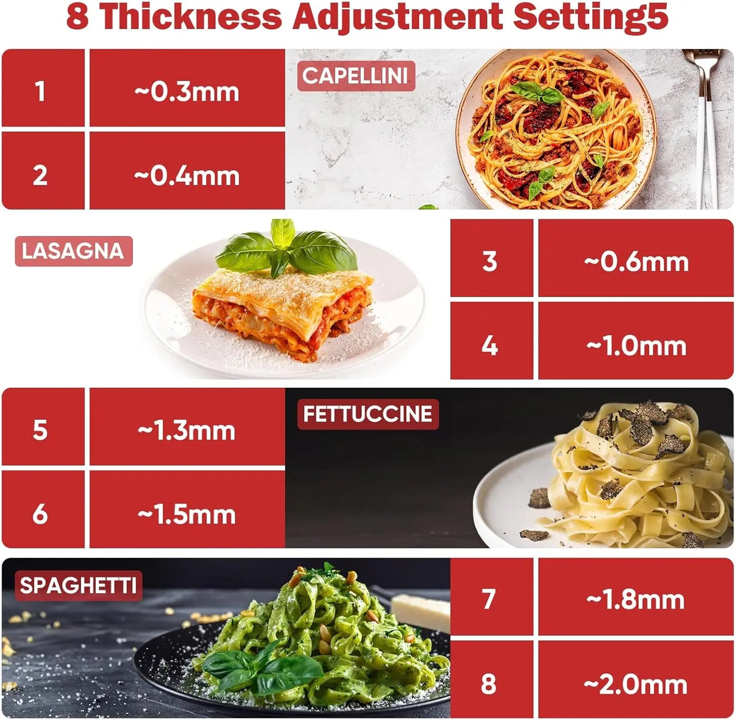 3in1 Metal Pasta Maker Attachment for Stand Mixer