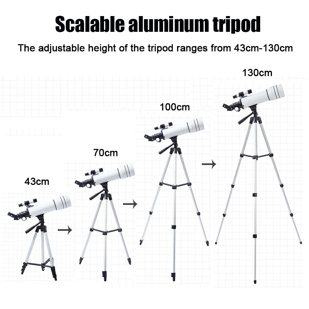 Professional 333X HD Telescope for Moon & Bird Watching